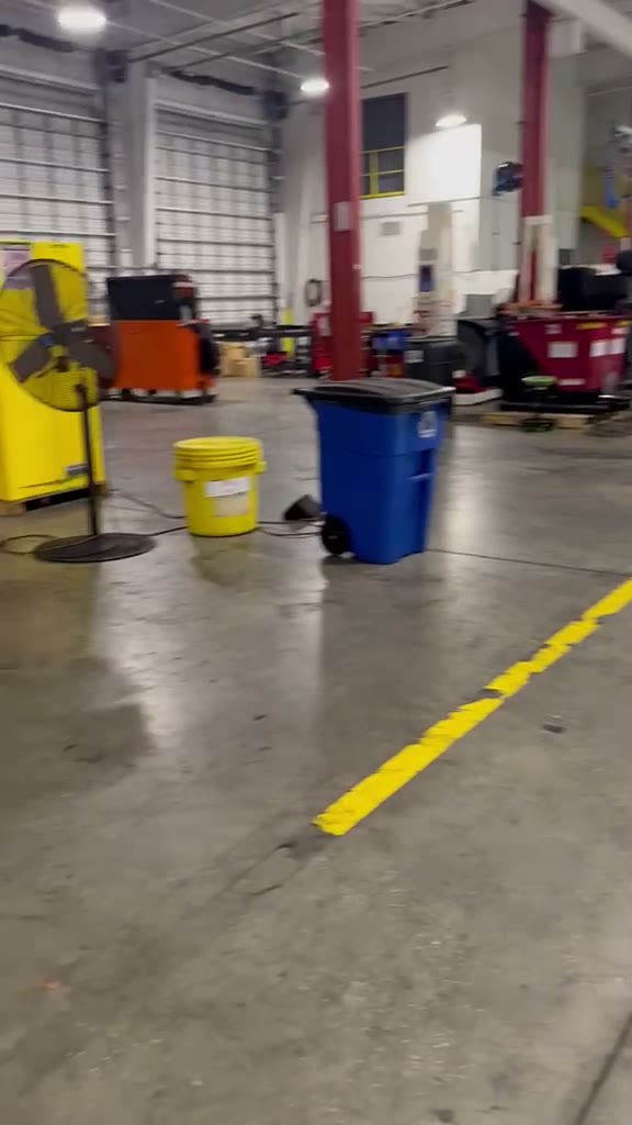 Industrial floor cleaning